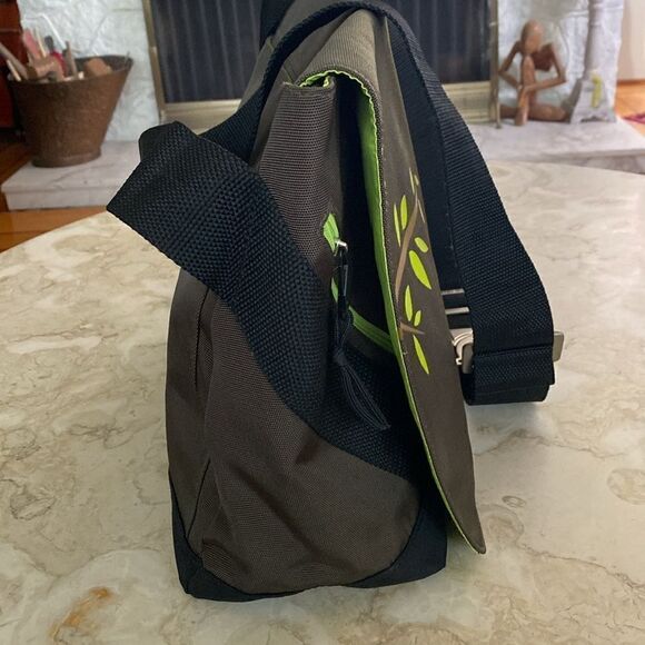 Authentic Gama-Go Birds Extra Large Heavy Nylon Messenger Bag Brown Owl Guitar - Picture 7 of 16